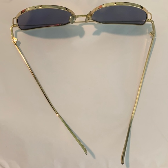 xxSOLDxx        Rose Gold Cat Eye Aviator Sunglasses - Picture 5 of 7